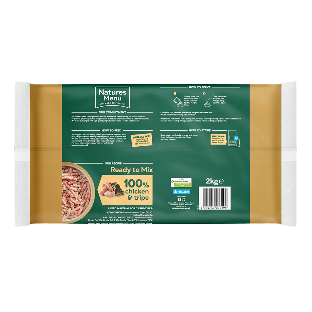 Natures Menu Freeflow Chicken & Tripe 2kg