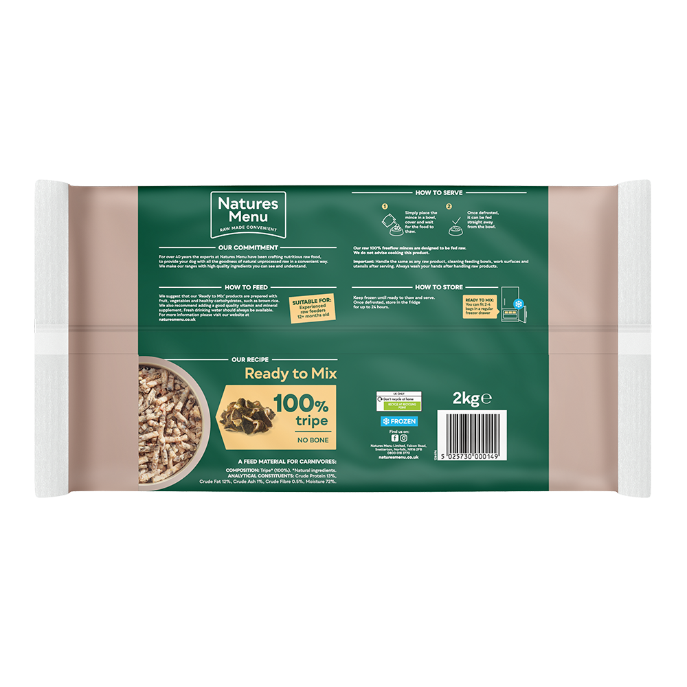 Natures Menu Freeflow Tripe 2kg