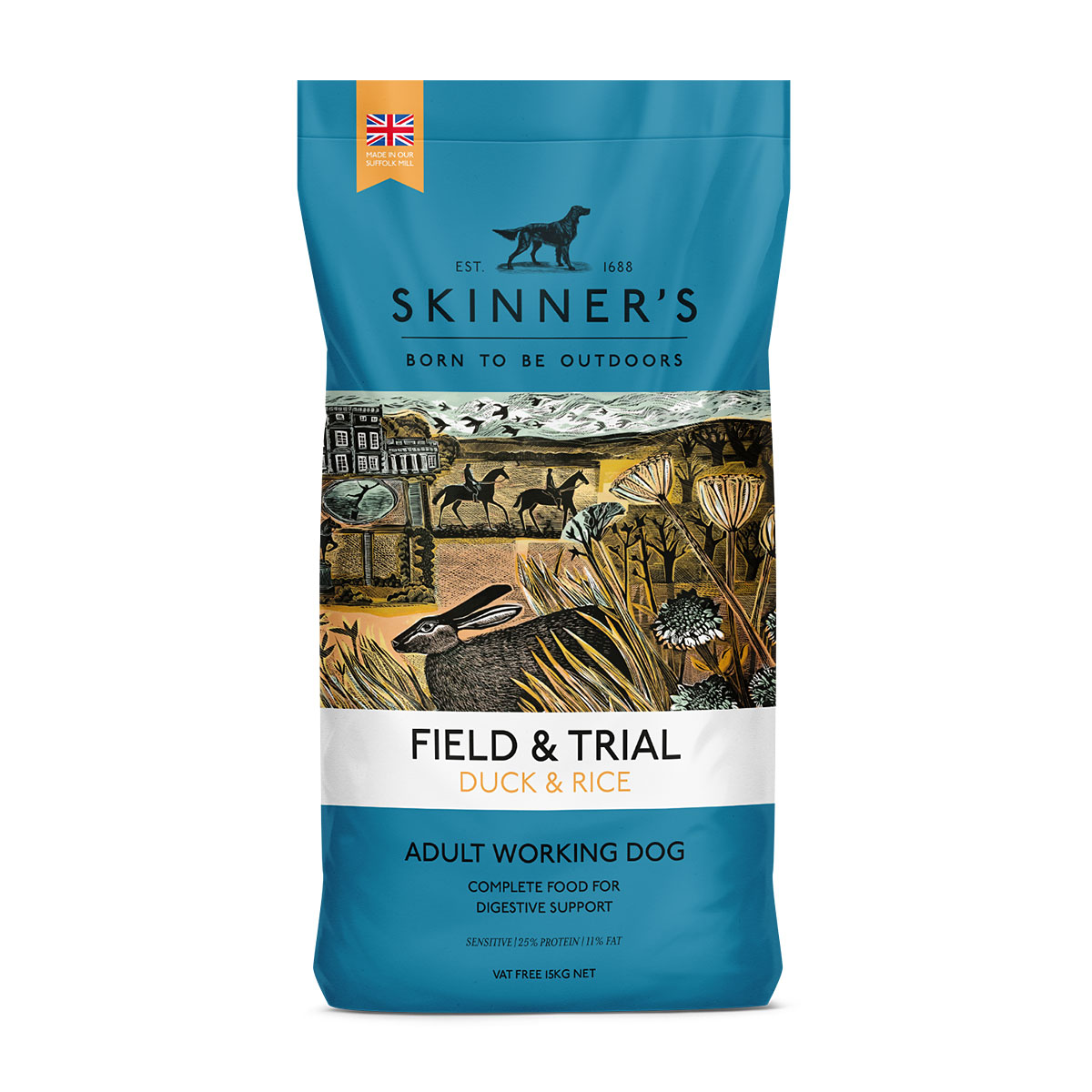 Skinners Field & Trial Duck & Rice Dog Food 15kg