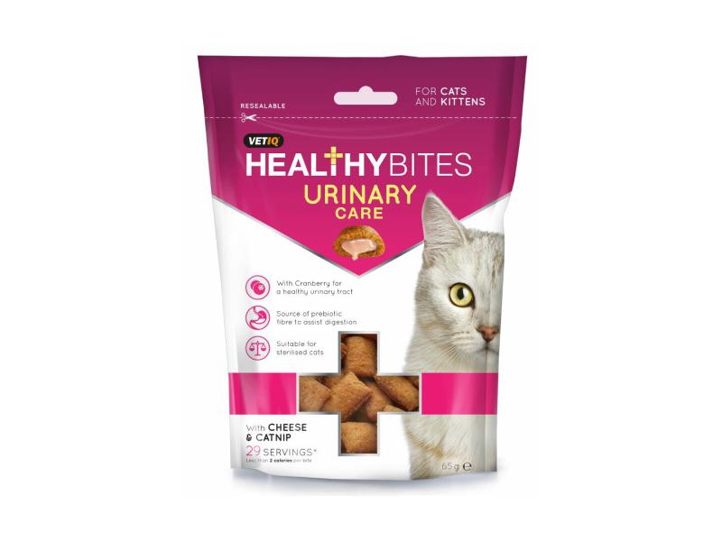 M & C Vet IQ Healthy Bites Urinary Care Cat Treats 85g