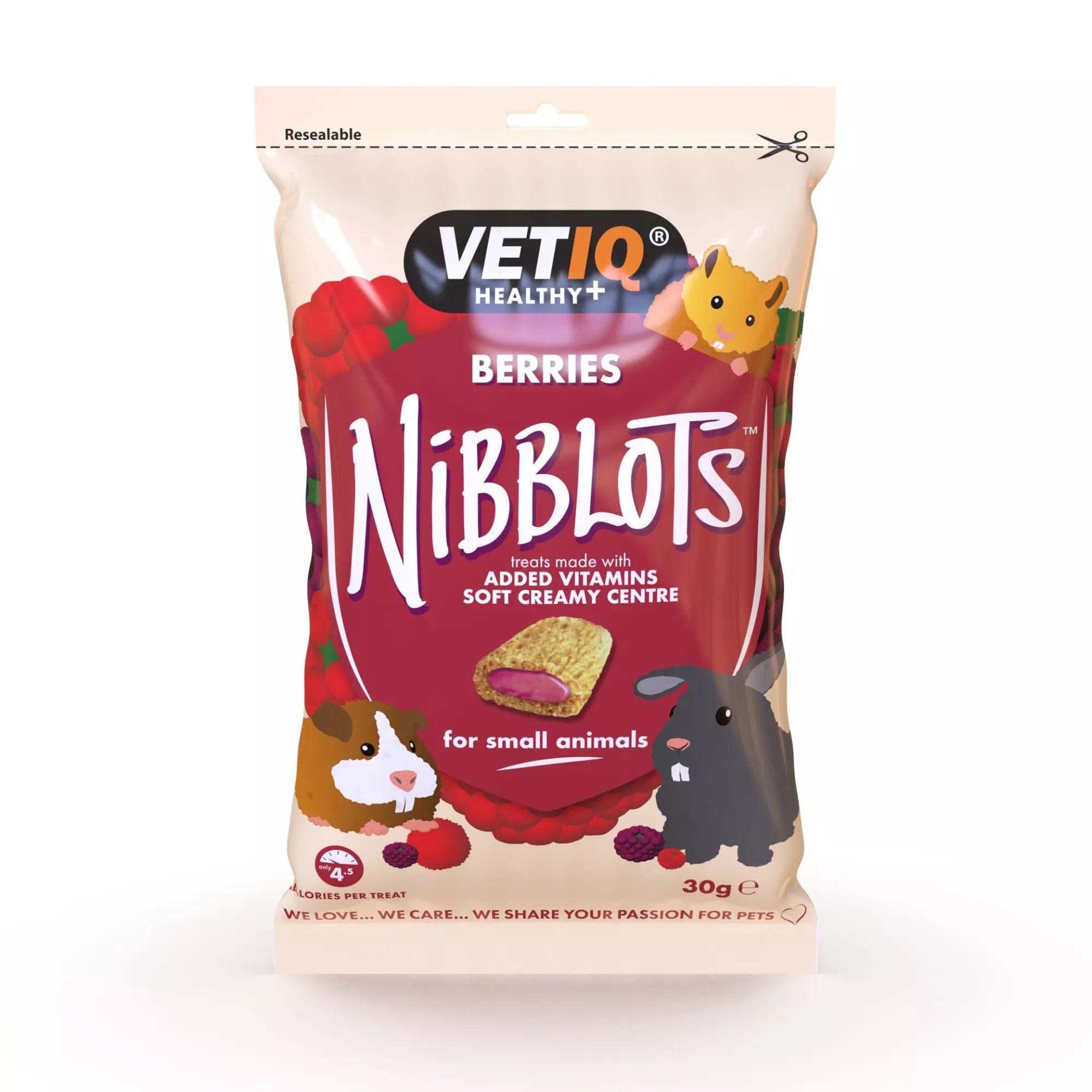 Vet IQ Small Animal Nibblots Berries 30g