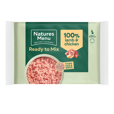 Natures Menu Raw Lamb & Chicken Block 400g