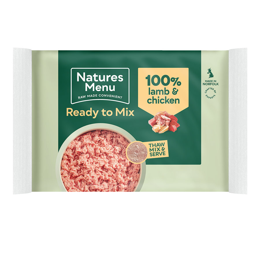 Natures Menu Raw Lamb & Chicken Block 400g