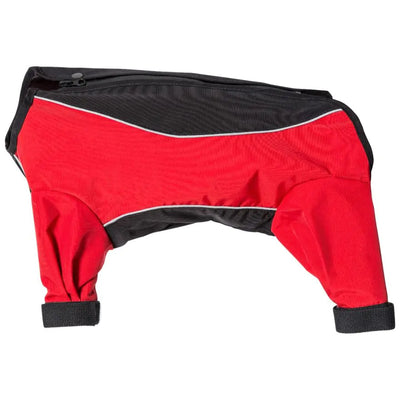 TresPaws Tia Rain Coat Black & Red