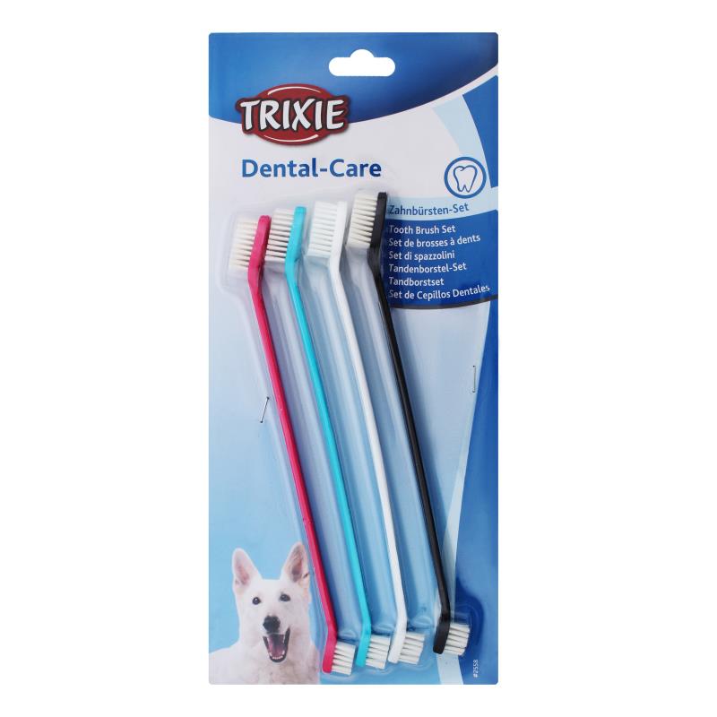 Toothbrush Set for Dogs 23cm 4 Pack