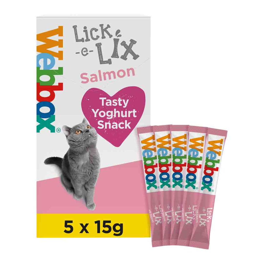 Webbox Lick-e-Lix Salmon Cat Treats 5x15g