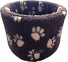 Hemmo Fleece Tube Pet Bed With Paws