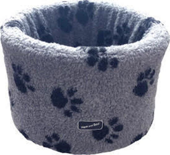 Hemmo Fleece Tube Pet Bed With Paws