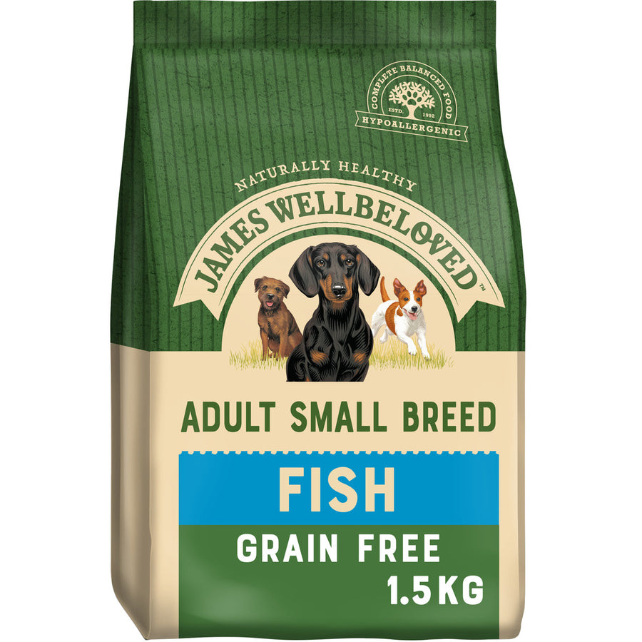 JW Dog Adult Grain Free Small Breed Fish 1.5kg