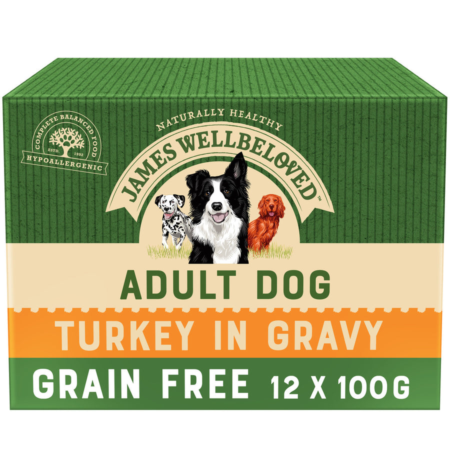 James Wellbeloved Turkey Grain Free Adult Pouches 100g