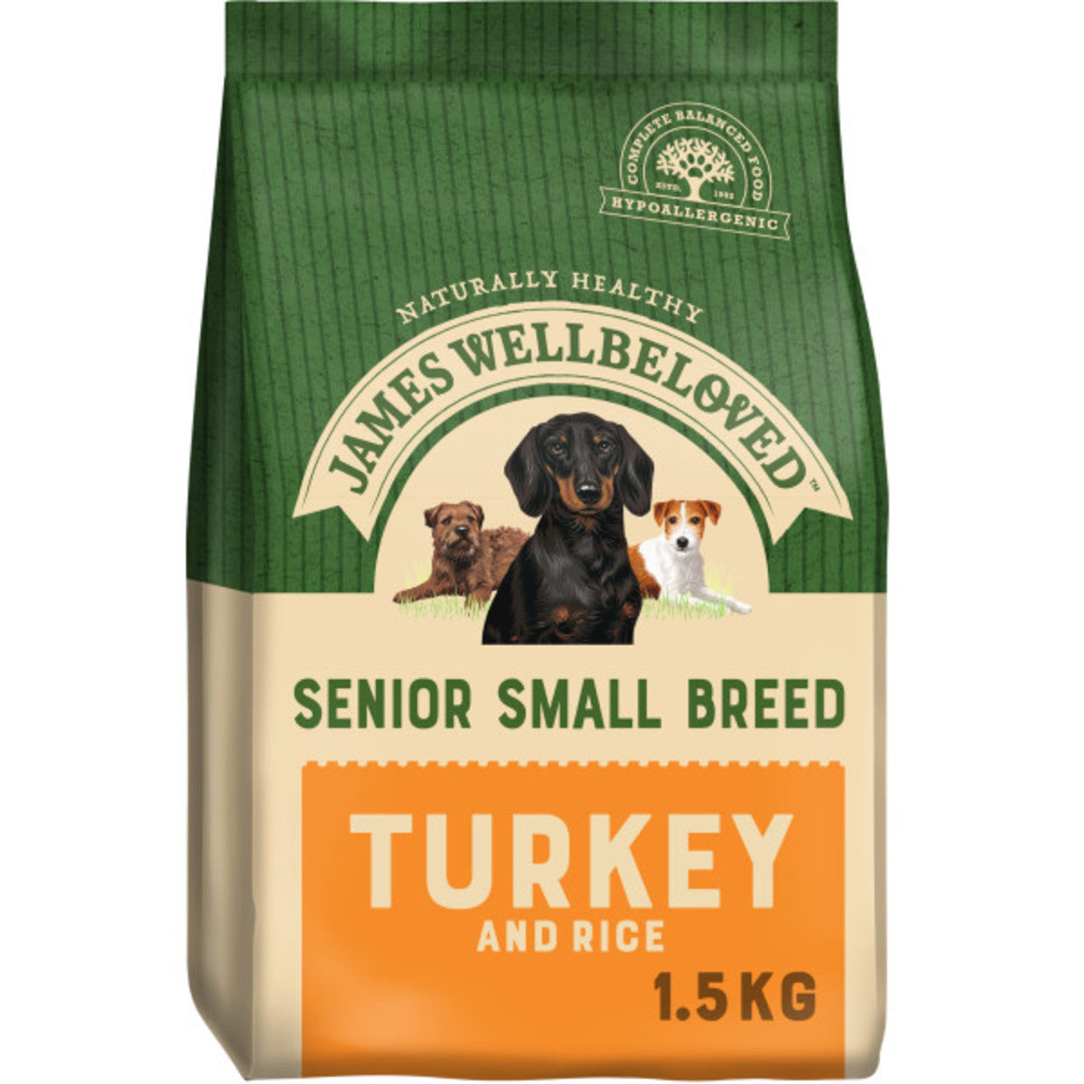 James wellbeloved senior clearance turkey and rice 15kg