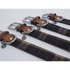 Luxury Leather Collar Tweed Check 16 - 20" x 3/4"