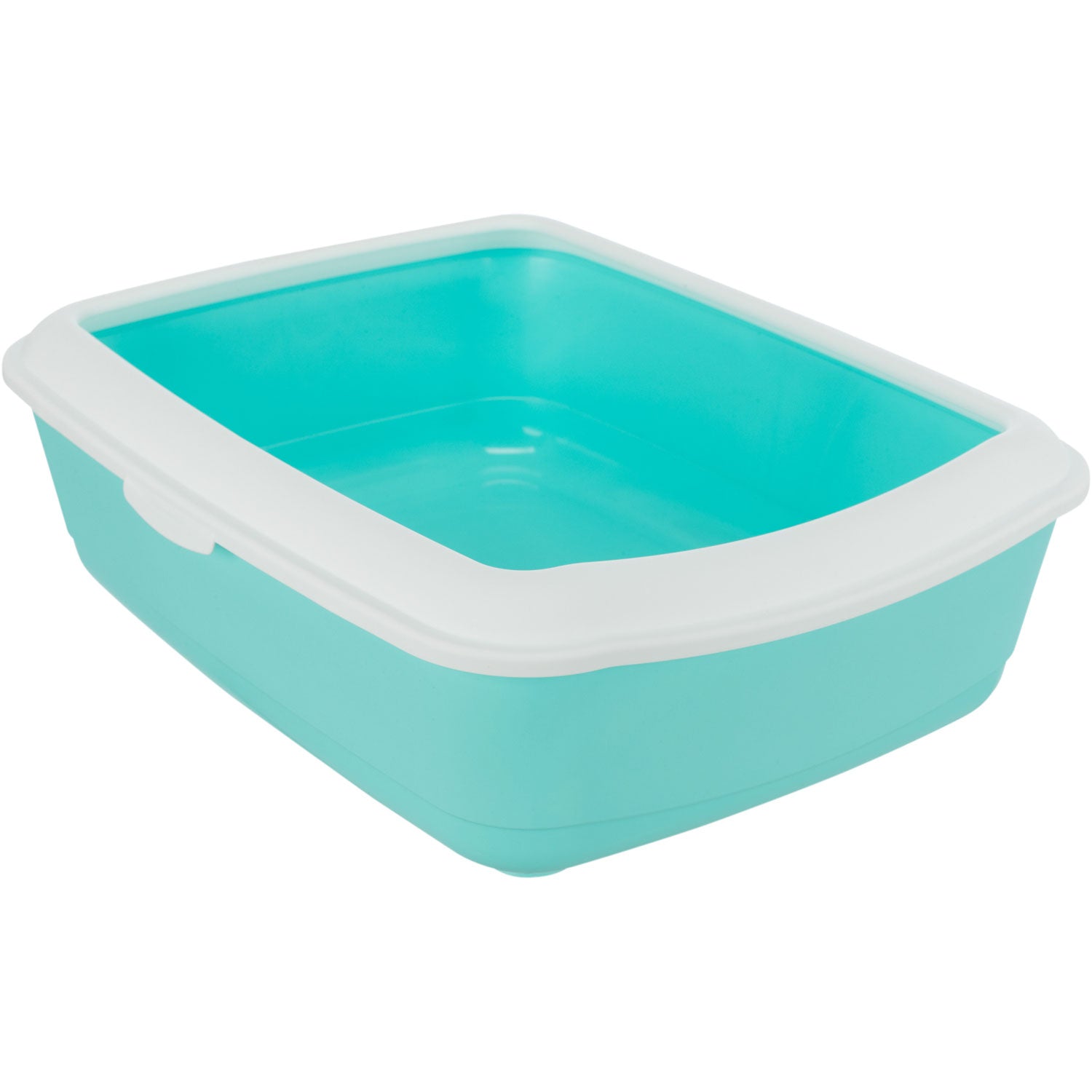 Classic Litter Tray 37x15x47cm Turquoise/White