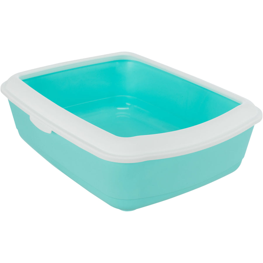 Classic Litter Tray 37x15x47cm Turquoise/White