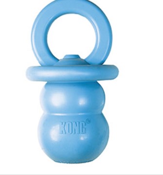 Kong Puppy Binkie Medium 13cm Blue & Pink