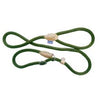 Rope Slip Lead Green & Tan 150cm