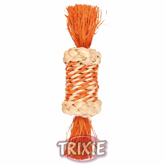 Sisal Roll Rabbit Toy 18Cm Guinea Pigs Pets Straw Toy For Hutch Cage