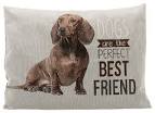 Chipo Cushion, Dachshund 60 X 48 Cm, Grey