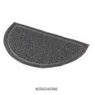 Cat litter tray mat, semi-circular, PVC 41 × 25 cm, anthracite