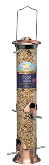 Walter Harrisons Cast Copper Plated Seed Feeder 35cm