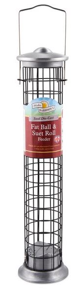 Walter Harrisons Steel Die Cast Suet Roll and Fat Ball Feeder 40cm