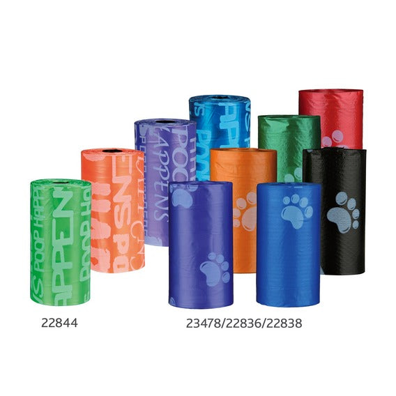 Dog Dirt Bags Poo Bags 8 Rolls Medium Bags