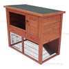 Rabbit Hutch with Outdoor Run Guinea Pig Cage, Den, House, Hideout, Built in run
