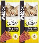 Webbox Cats Delight TastyCat Stks Chicken/Liver 6Stk