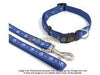 Wag N Walk Nylon Lead Paw Blue 40 X 3/4"