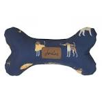 Joules Plush Navy Dog Print Bone
