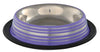 Stainless Steel Cat Food Bowl, Grooved, Non Slip 0.2 l/