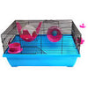 Critter Penthouse Mouse Wire Cage 50L X 36.5W X 24cmH Blue Pink