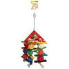 Parrot Toy Wood Coloured Rope Cyclone Bell 43cm L