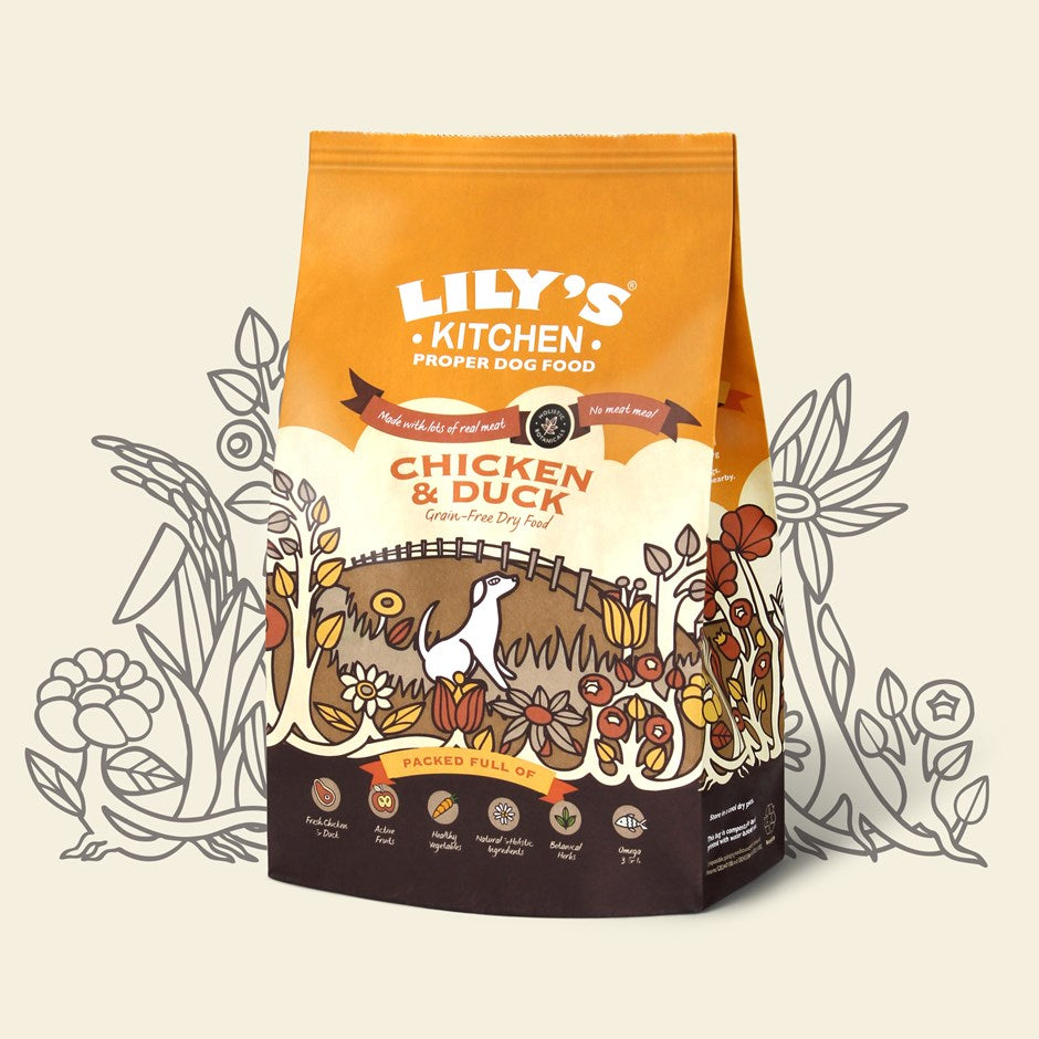 Lily's kitchen Chicken & Duck Grain-Free Dry Food for Dogs 1kg