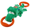 GiGwi Iron Grip Crocodile Plush Tug Toy with Handle