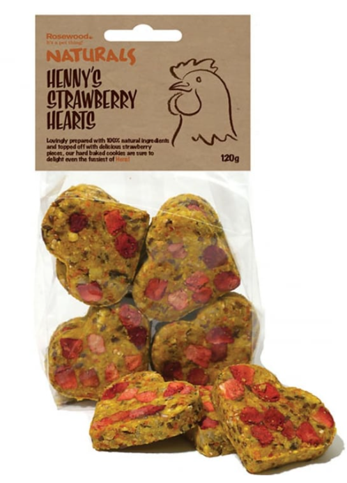 Henny's Strawberry Hearts 120g