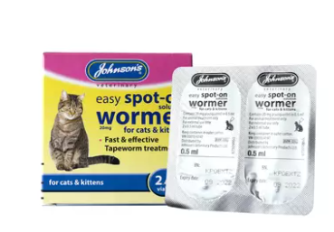 JVP Easy Spot On Wormer For Cats & Kittens