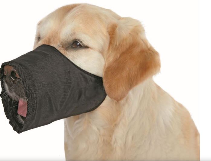 Muzzle, nylon XS, black