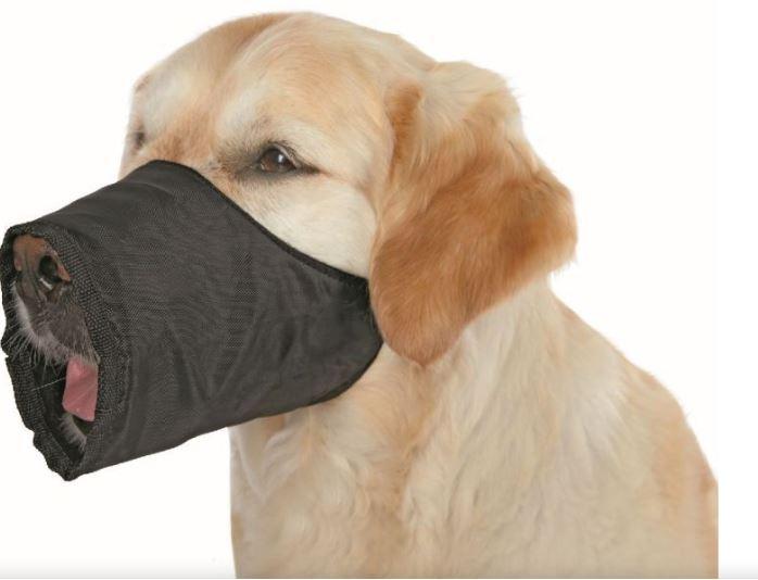 Muzzle, nylon S–M, black