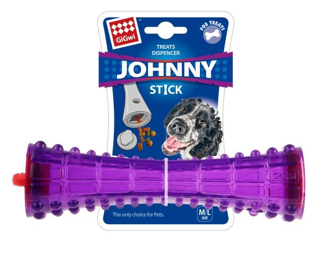 GiGwi Treats Dispenser Durable Transparent Stick (Purple)