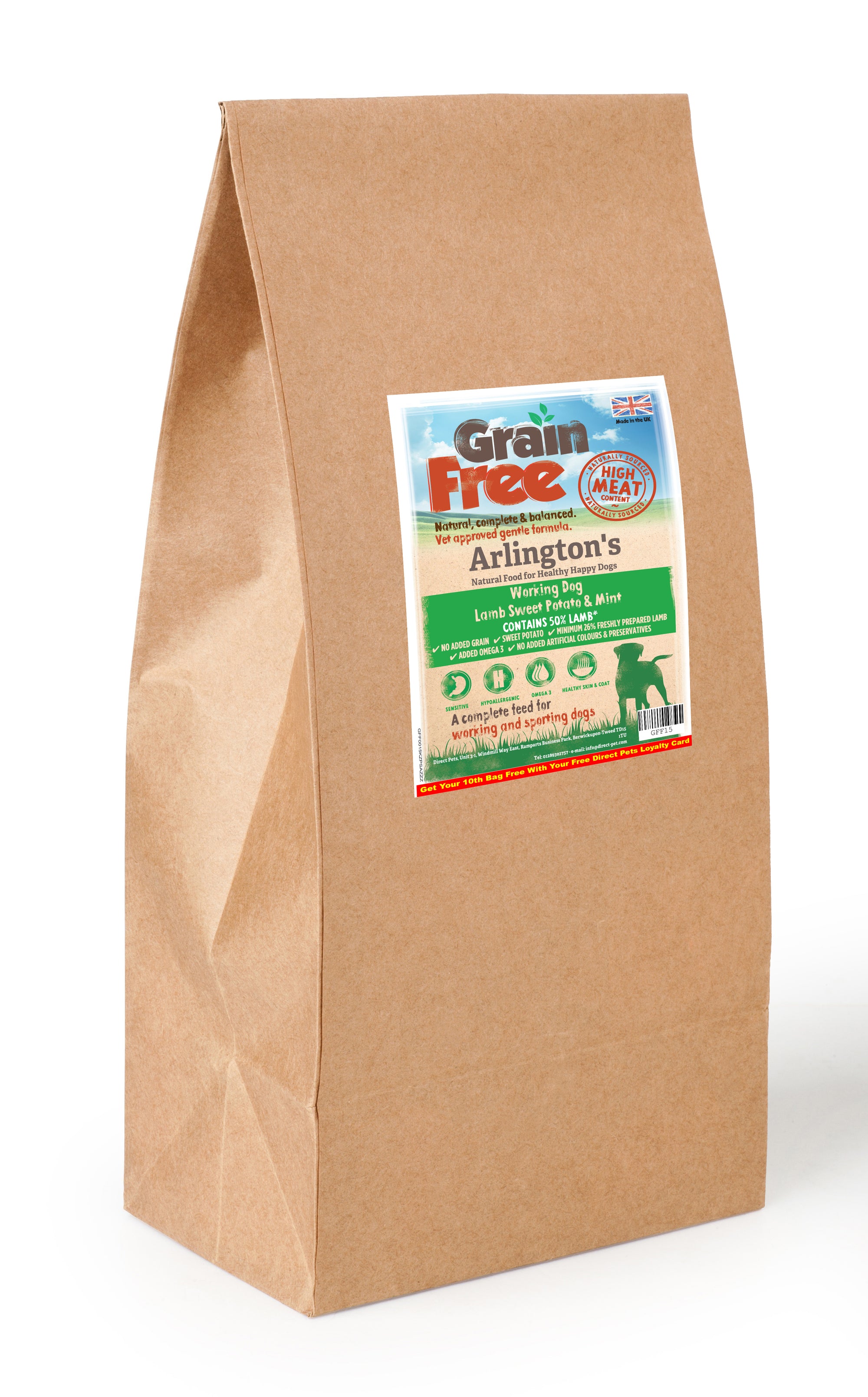 Arlington's Lamb, Sweet Potato & Mint 2kg