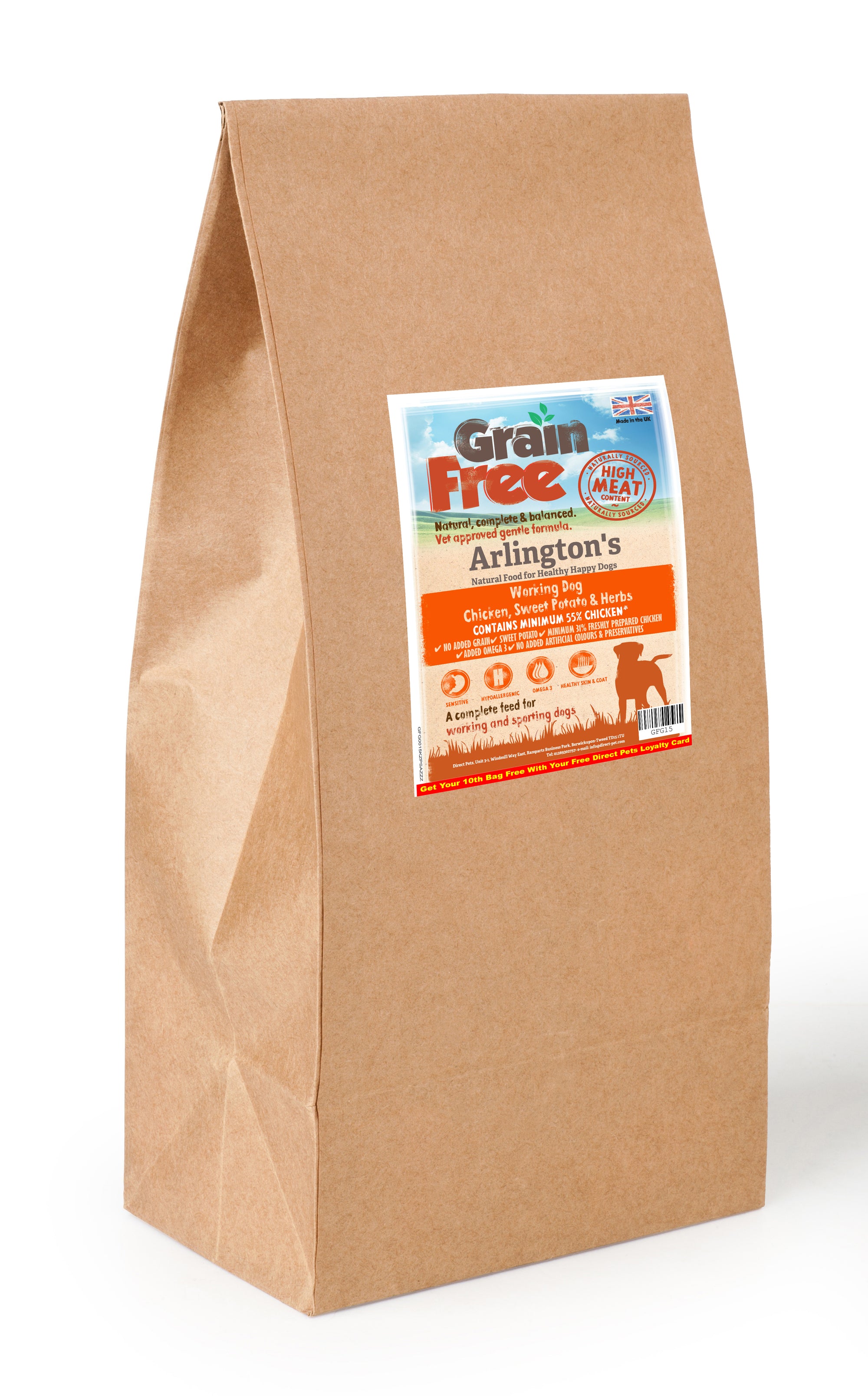 Arlington's Chicken, Sweet Potato & Herb 15kg