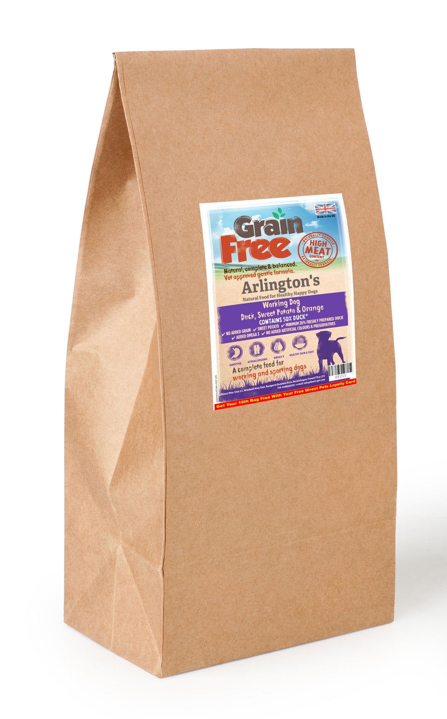 Arlington's Duck Sweet Potato & Orange  15kg