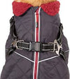 Hercules 2 in 1 Dog Jacket with Harness Carbon