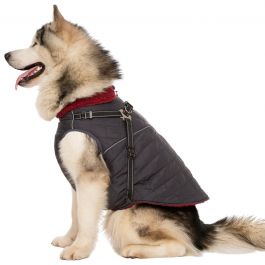 Hercules 2 in 1 Dog Jacket with Harness Carbon