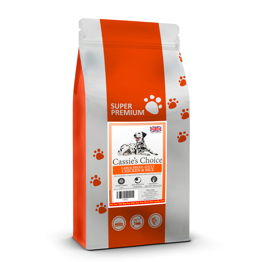 Cassie's Choice Large Breed Adult Chicken & Rice 2kg