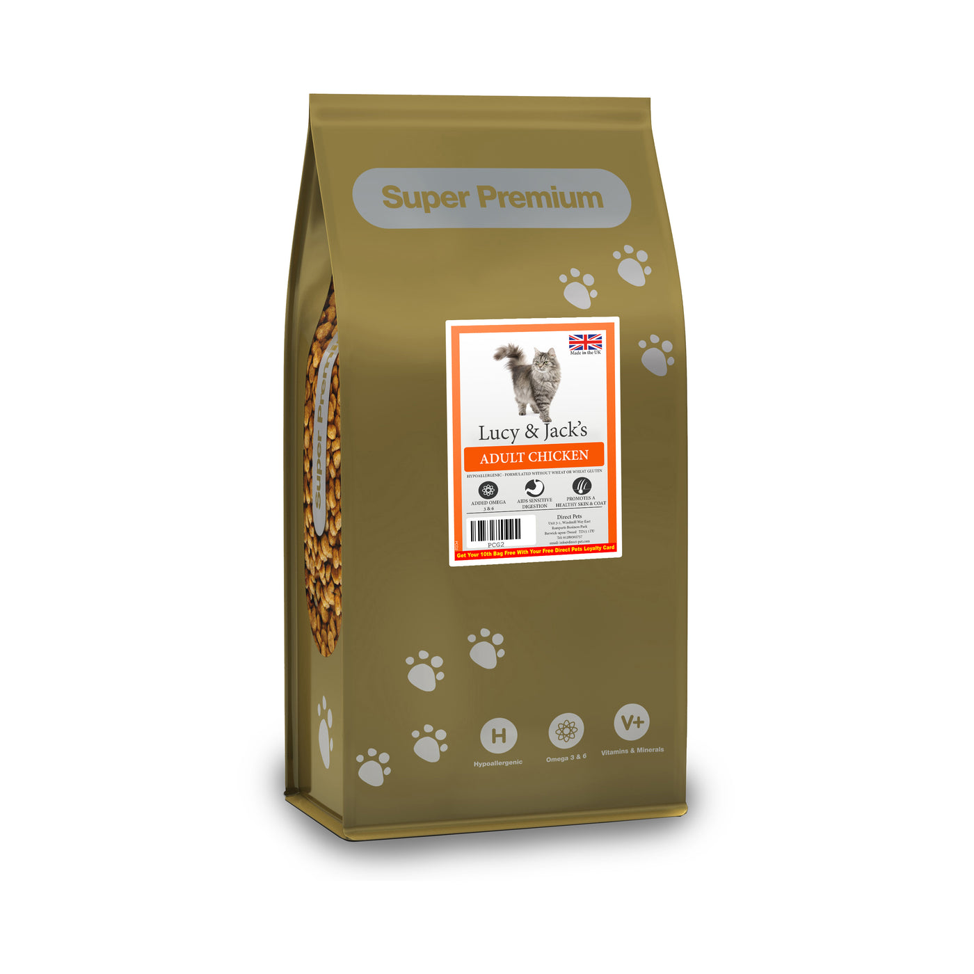 Lucy & Jack's Cat Chicken 2kg