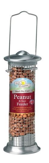 Walter Harrisons Steel Die Cast Peanut and Suet Feeder 20cm