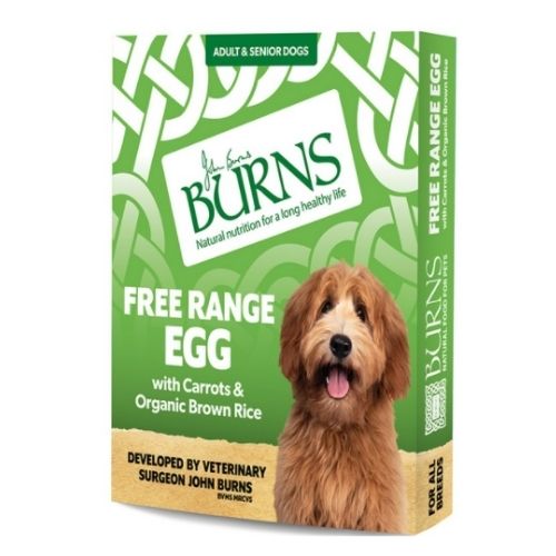 Burns Free Range Eggs with Carrots & Organic Brown Rice Trays 150g