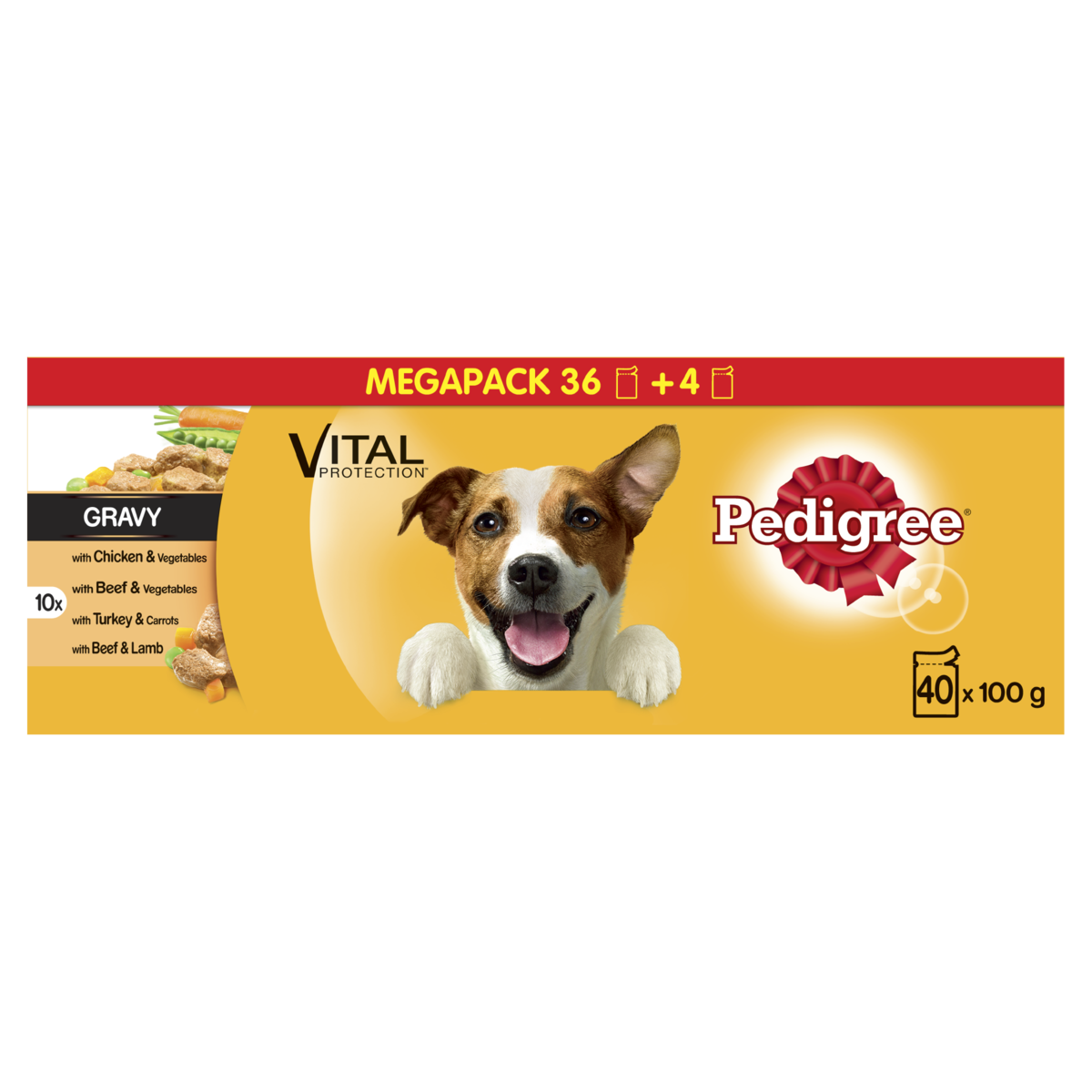 Pedigree Dog Pouches Mixed Varieties in Gravy 40x100g